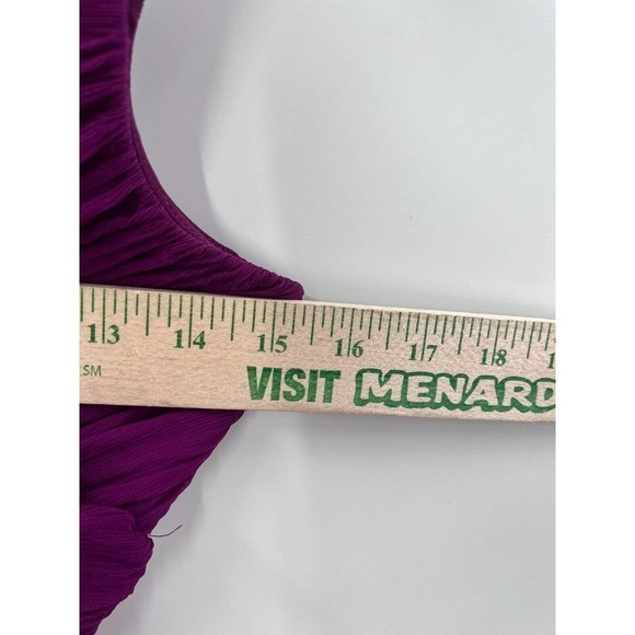 J. Crew Size 4 Fushia A-Line Silk Chiffon V-Neck Heidi Dress Cocktail Bridesmaid - Picture 6 of 7